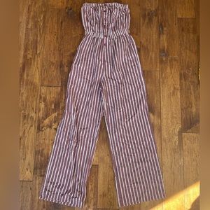 Striped Strapless Jumper